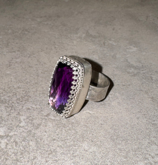 Amethyst statement ring
