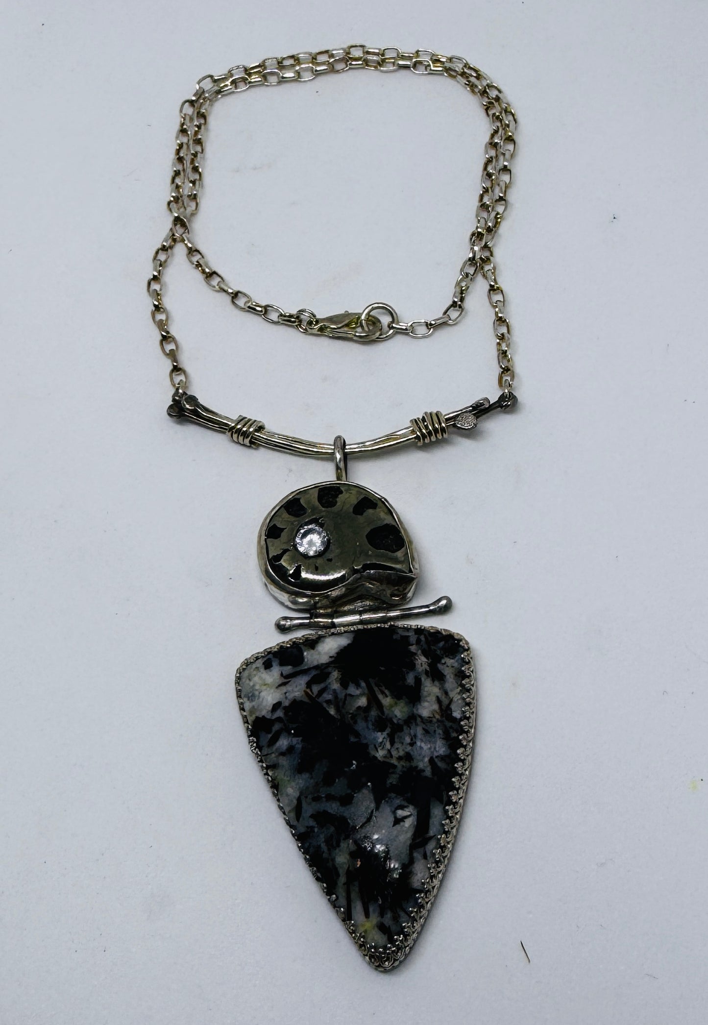 Ammonite and Astrophylite Necklace