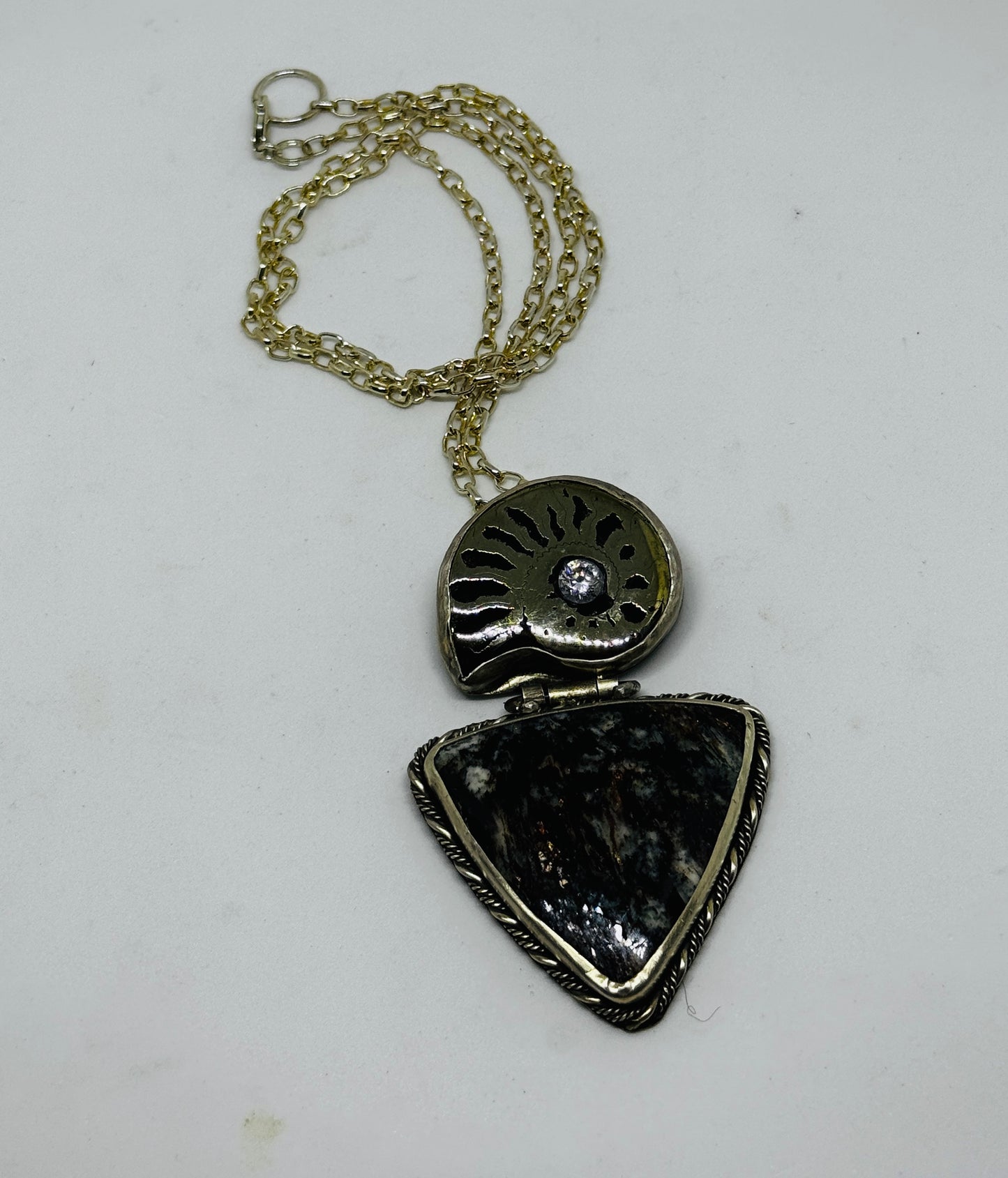 Astropholite and Ammonite Necklace