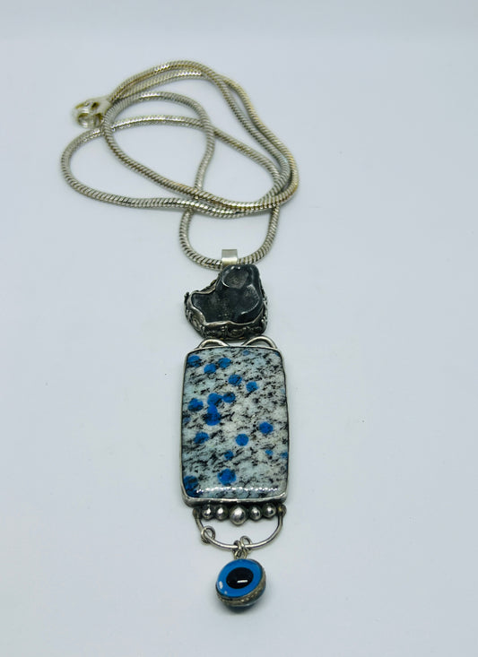 K2 Stone with Meteorite Necklace