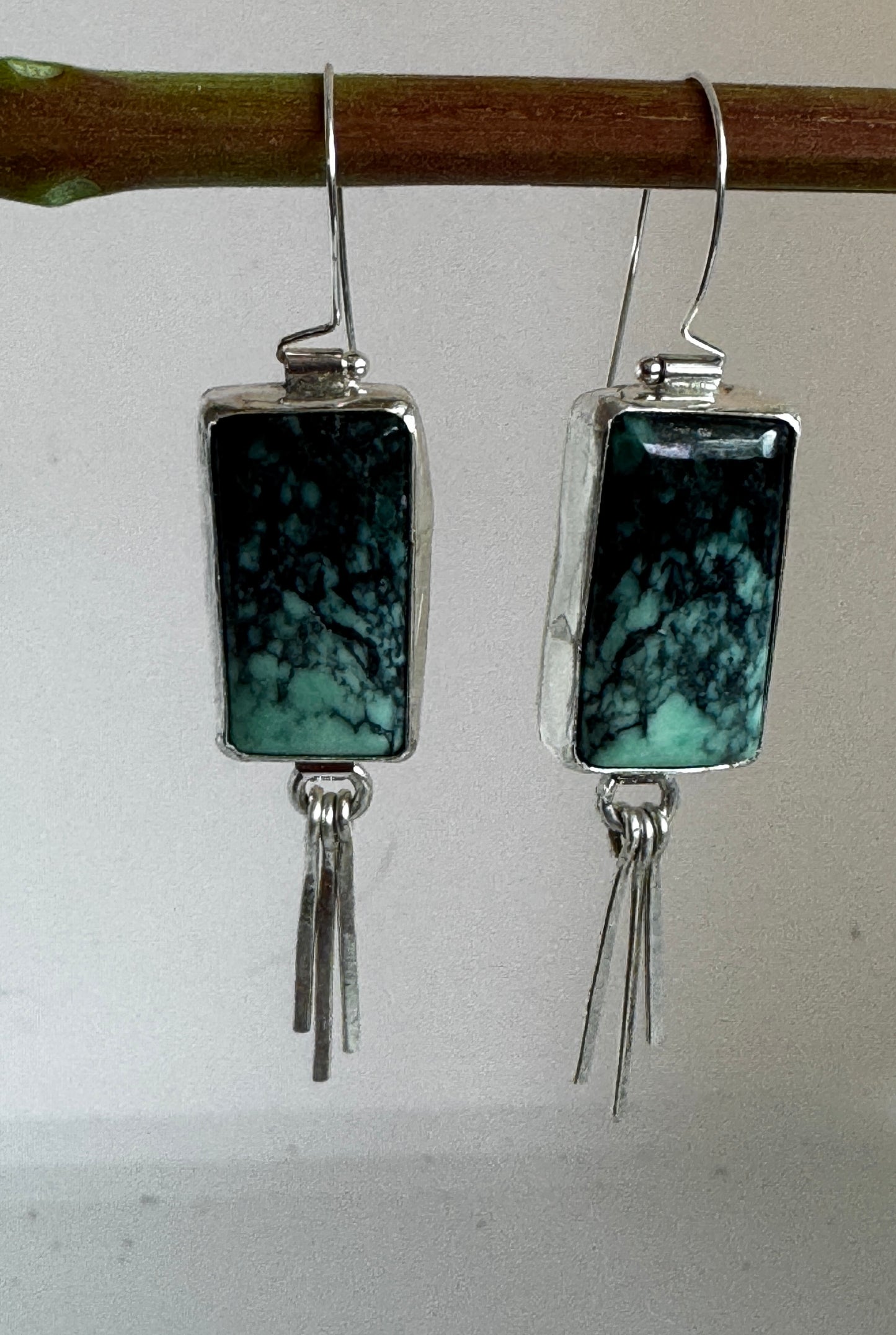 Variscite with Sterling Silver Dangles